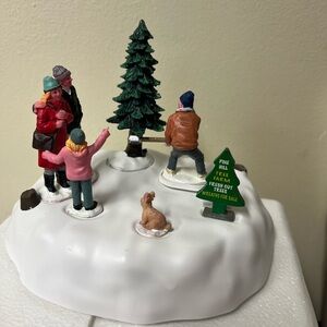 Festive Winter Scene Figurine
